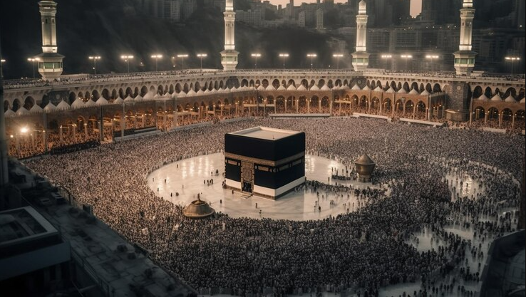 Ilustrasi haji. (Foto/freepik).