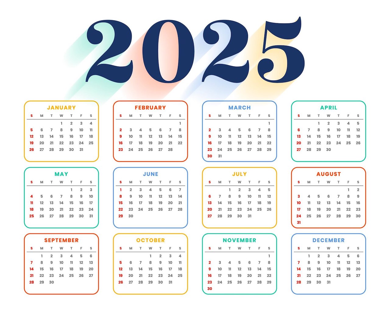 Ilustrasi Kalender 2025. (Foto/freepik).