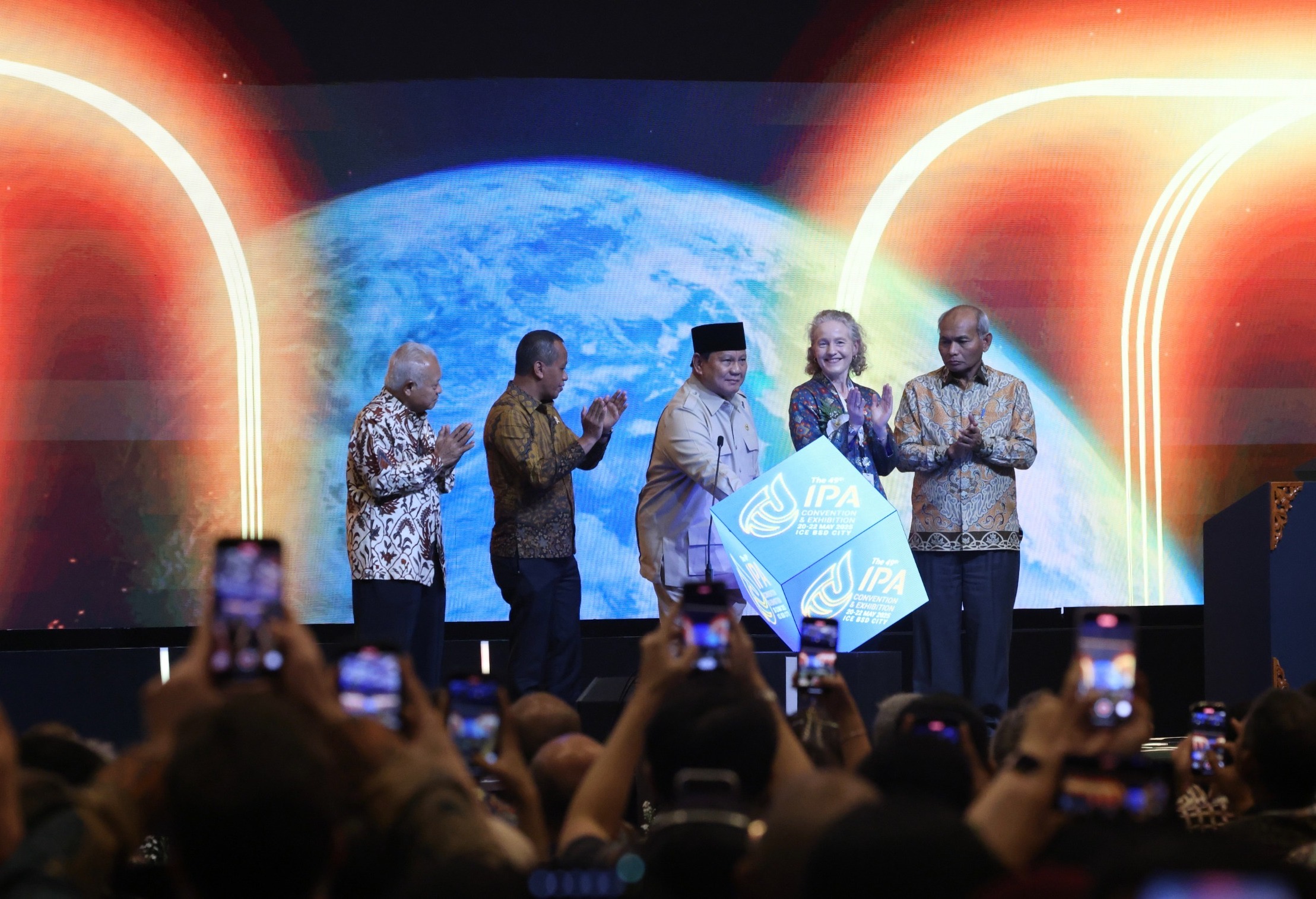 Presiden Republik Indonesia Prabowo Subianto mendapat dukungan penuh dari Presiden Indonesian Petroleum Association. (Foto/Tim Prabowo).