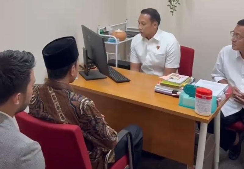Jokowi di Bareskrim Polri (Beritanasional/Bachtiar)