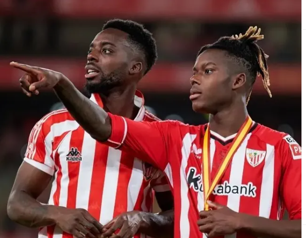 Pemain andalan Athletic Bilbao, Inaki Williams dan Nico Williams. (Foto/Instagram)