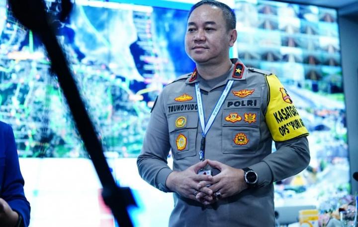 Karopenmas Divisi Humas Polri Brigjen Pol Trunoyudo Wisnu Andiko saat memberikan keterangan. (Foto/Humas Polri)