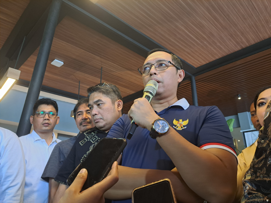 Kepala Kantor Komunikasi Kepresidenan, Hasan Nasbi. (BeritaNasional/Lydia)