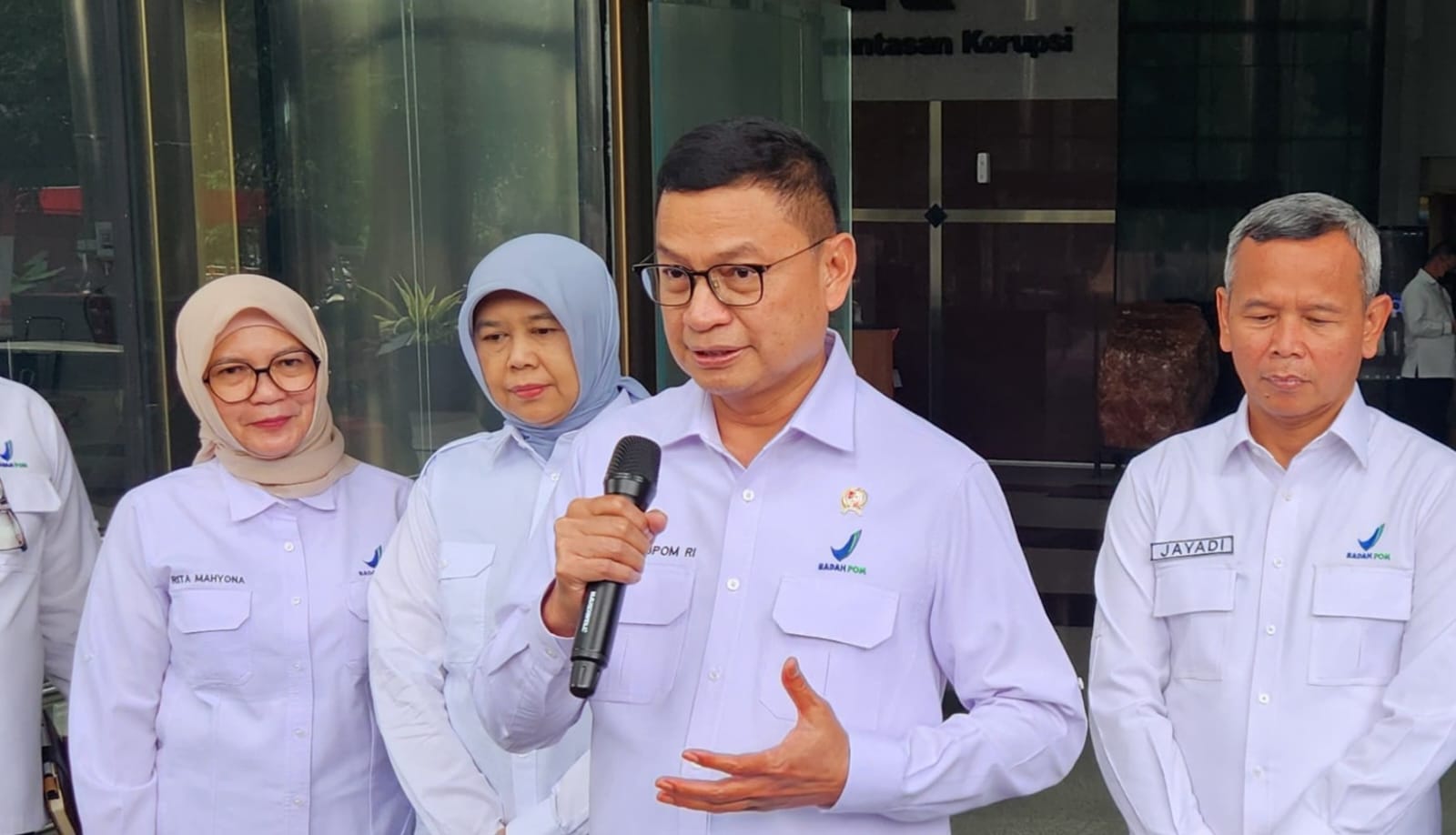 Kepala BPOM Taruna Ikrar saat memberikan keterangan beberapa waktu lalu. (BeritaNasional/Panji)