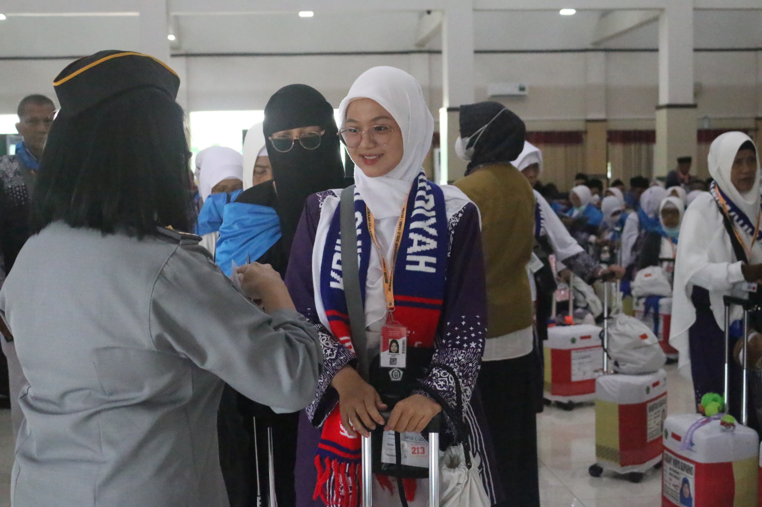 Jemaah haji termuda asal Indonesia, Levina Istiazah. (Foto/Kemenag RI)