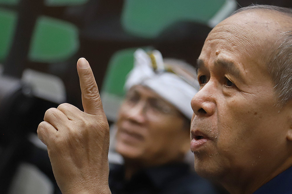 Dialektika Demokrasi dengan tema: 'Perkuat Digitalisasi hingga ke Pelosok, Senjata Ampuh Tekan Ketimpangan Pendidikan’. (BeritaNasional/Elvis Sendouw)