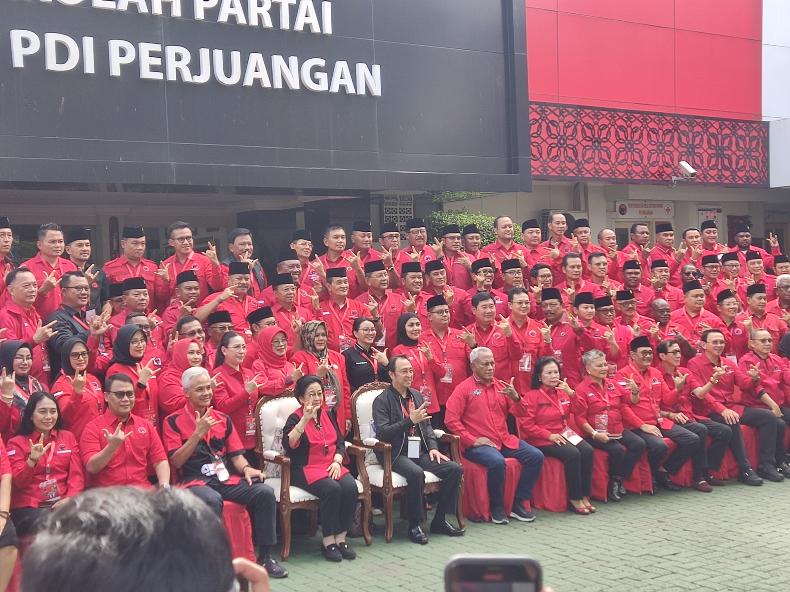 Megawati Kumpulkan Kepala Daerah PDIP. (BeritaNasional/Ahda)
