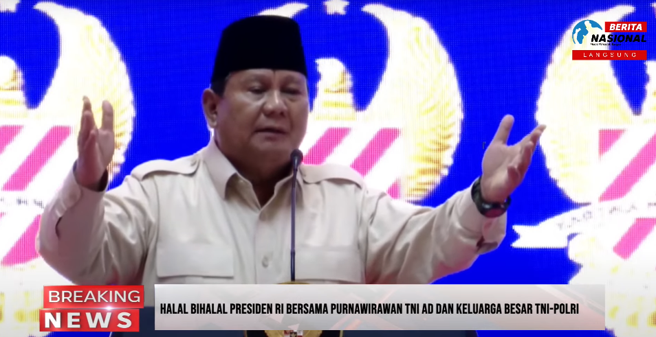 Presiden Prabowo Subianto. (Foto/Tangkapan Layar)