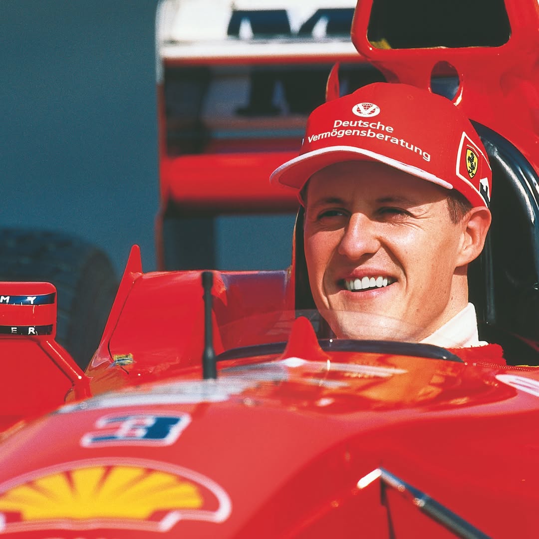 Michael Schumacher menunggangi mobil Ferrari di ajang F1. (Foto/Instagram Michael Schumacher)