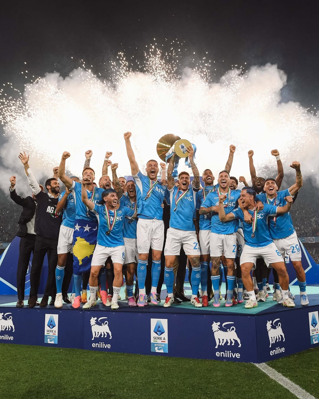 Napoli juara Serie A Italia musim 2024/2025. (Foto/Instagram)