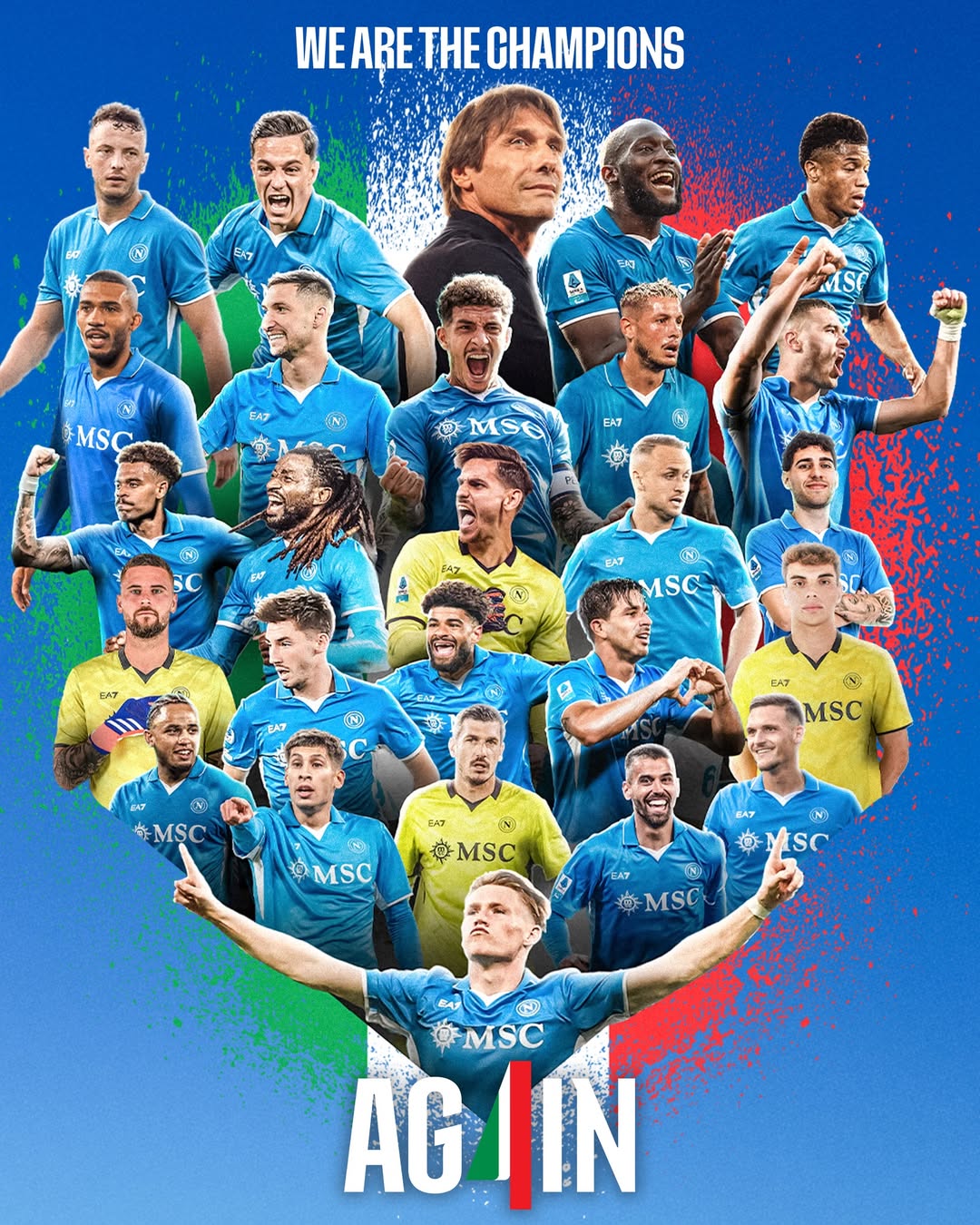 Napoli raih scudetto. (Foto/Instagram Napoli)