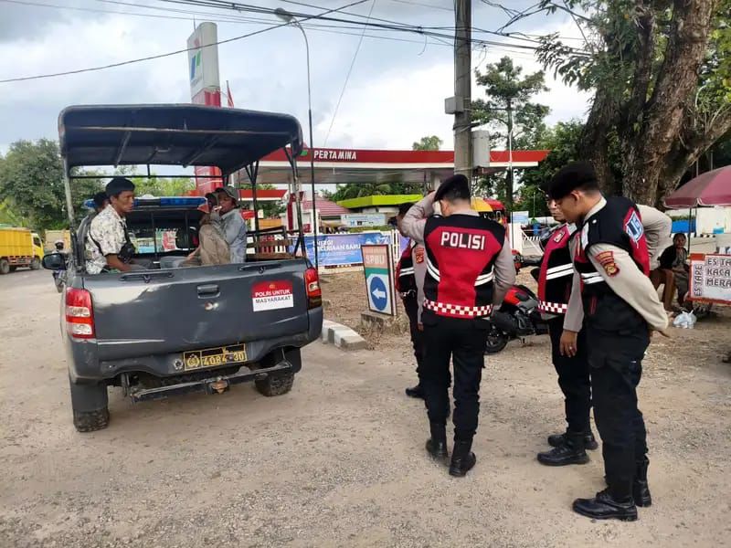 Polda Sumsel amankan preman dan juru parkir liar. (BeritaNasional/dok Humas Polri)