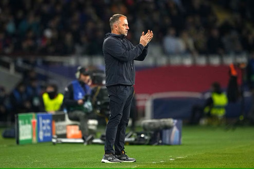 Pelatih Barcelona Hansi Flick. (Foto/uefa).