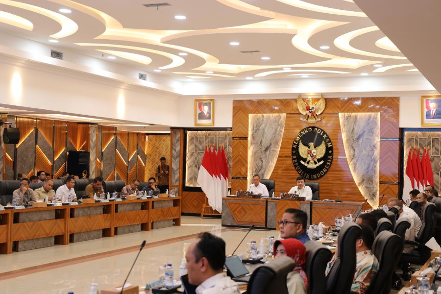 Suasana Kemenko Polhukam bentuk Satgas Terpadu Operasi Penanganan Premanisme dan Organisasi Kemasyarakatan. (Foto/doc. Kemenko Polhukam)