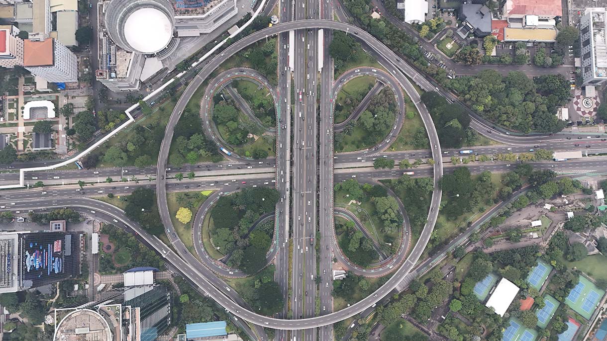 Simpang Susun Semanggi Jakarta. (BeritaNasional/Oke Atmaja)