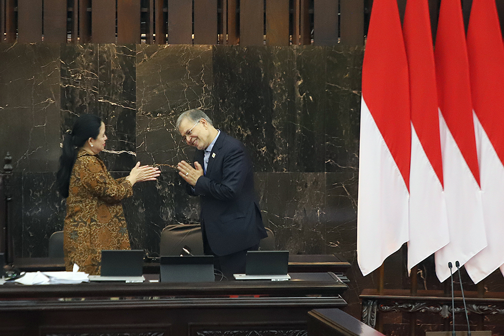 Penutupan Konferensi ke-19 Uni Parlemen Negara Anggota Organisasi Kerja Sama Islam atau Parliamentary Union of the OIC (PUIC) tahun 2025. (BeritaNasional/Elvis Sendouw)