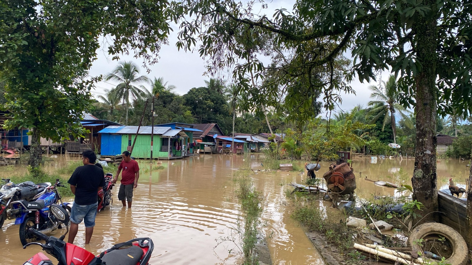 Banjir di Penajam Paser Kalimantan Timur (BeritaNasional/BNPB)