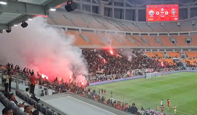 Pertandingan Liga 1 2024/2025 antara Persija Jakarta dan Malut United FC. (BeritaNasional/Lydia)