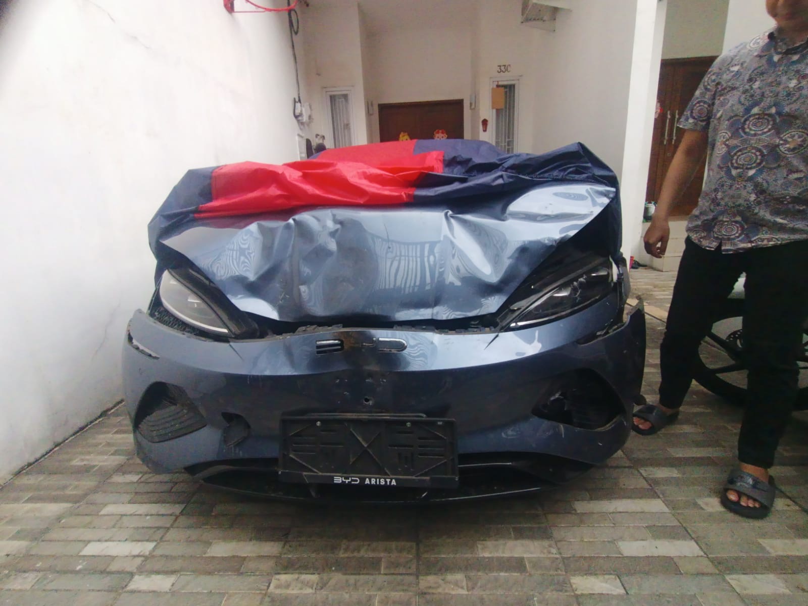 Polisi Temukan Sopir BYD yang Kabur Usai Tabrak Chevrolet di Tol Sedyatmo. (Foto/istimewa).