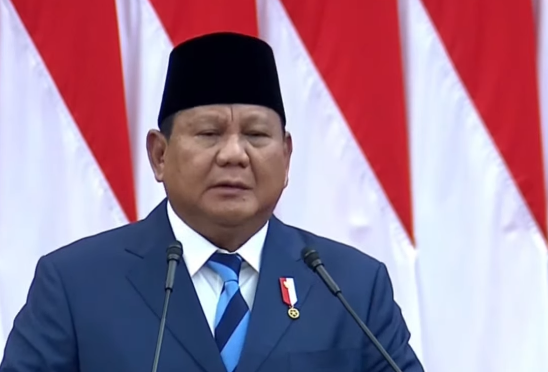 Presiden Prabowo Subianto. (Foto/Tangkapan Layar)