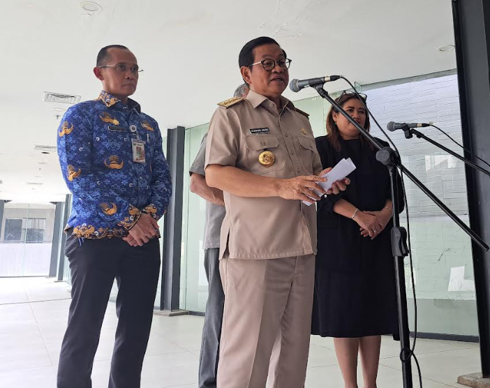 Gubernur DKI Jakarta Pramono Anung menyampaikan penyebab Planetarium tidak kunjung dioperasikan hingga kini di TIM Jakarta. (BeritaNasional/Lydia)