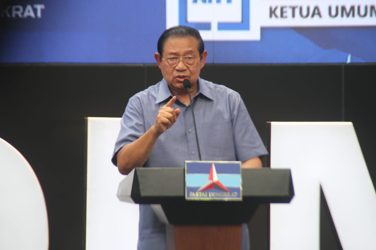 Presiden Keenam Indonesia Susilo Bambang Yudhoyono saat berpidato. (BeritaNasional/Oke Atmaja)