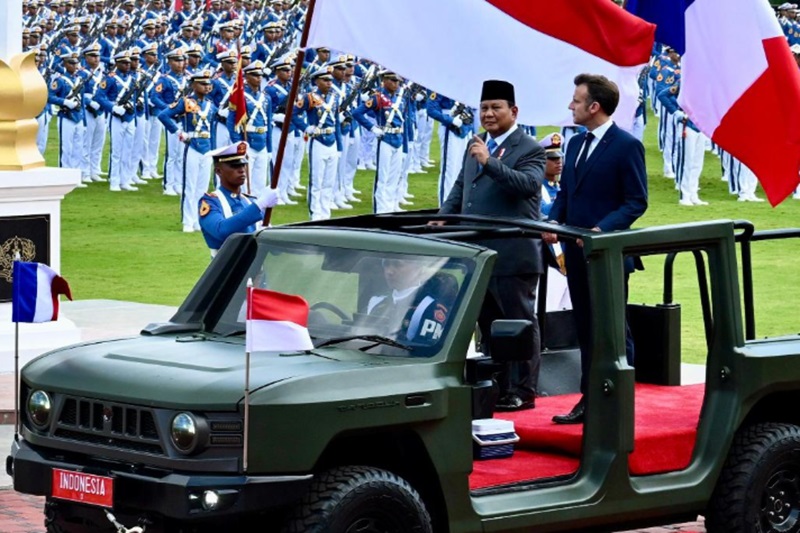 Presiden Prabowo dan Presiden Macron (Foto/Setpres)