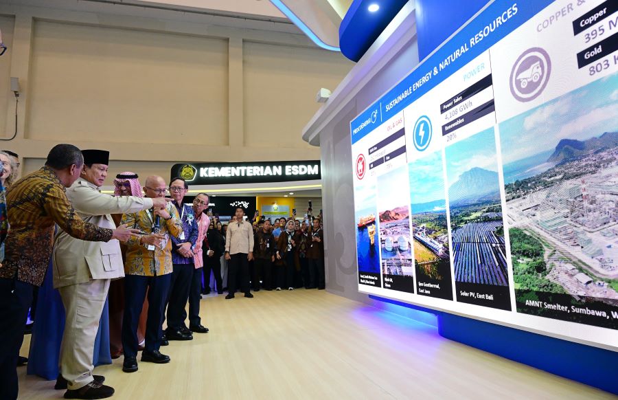 Presiden Prabowo Subianto saat berpidato. (Foto/doc. Setpres)