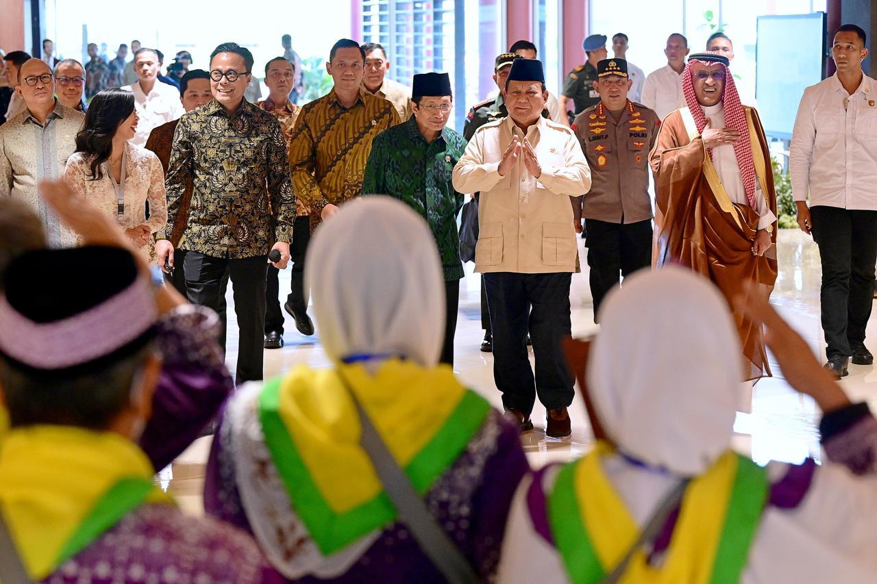 Presiden Prabowo Subianto Peresmian Terminal Khusus Haji dan Umrah 2F Bandara Internasional Soekarno-Hatta. (Foto/BPMI).