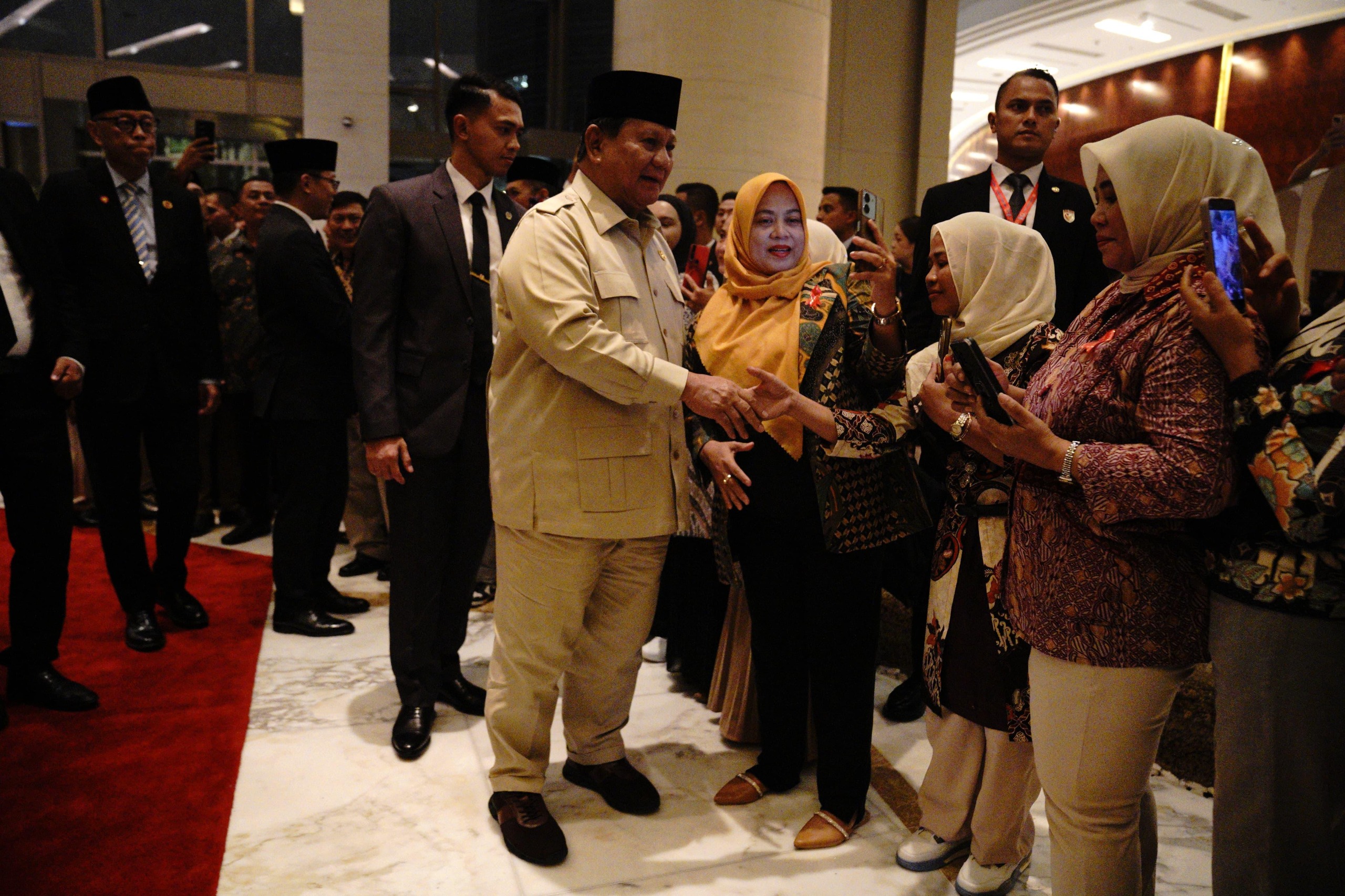 Presiden Prabowo Subianto saat tiba di Malaysia. (Foto/Tim Media Prabowo)