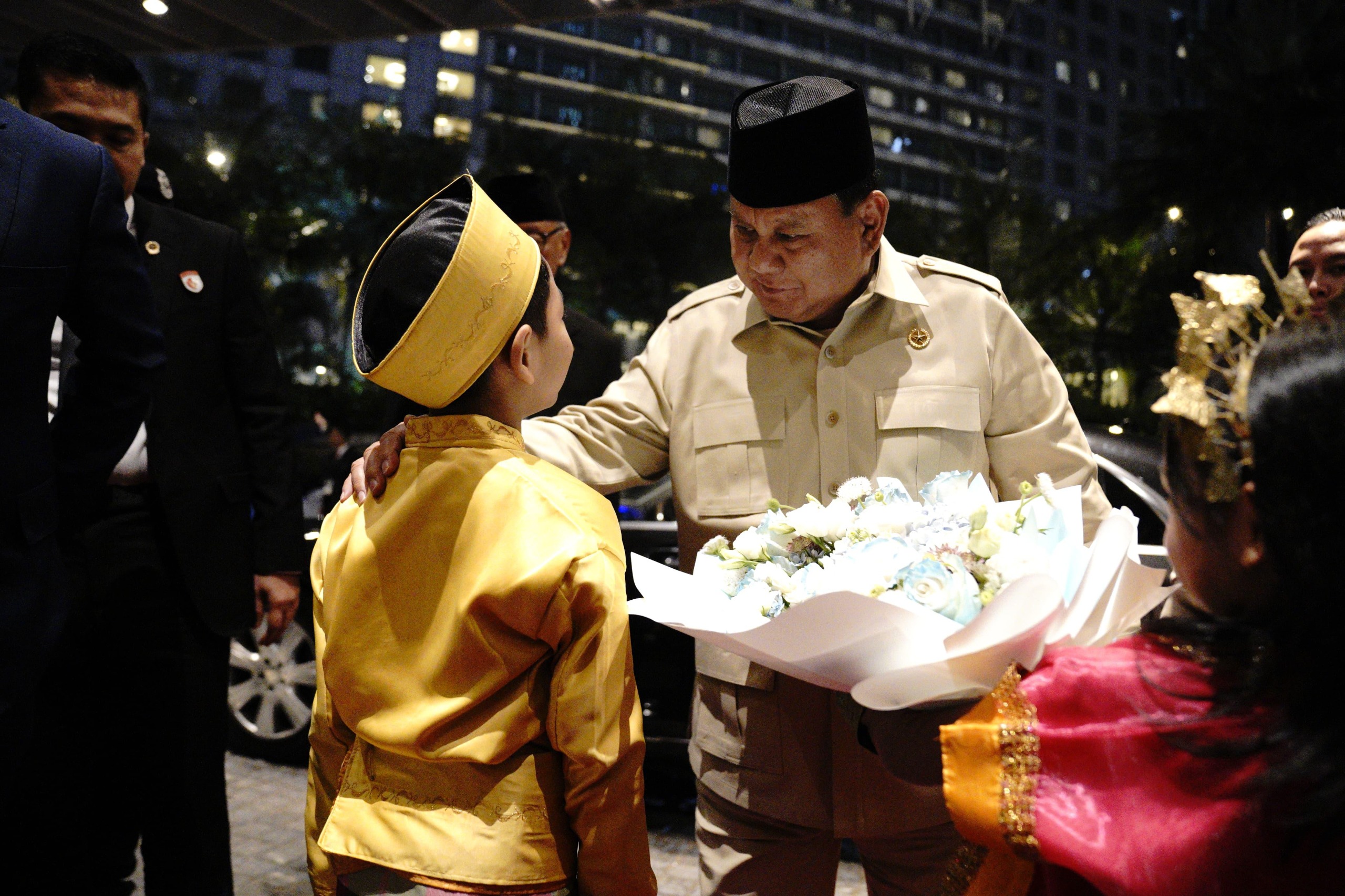 Presiden Prabowo Subianto saat tiba di Malaysia. (Foto/Tim Media Prabowo)