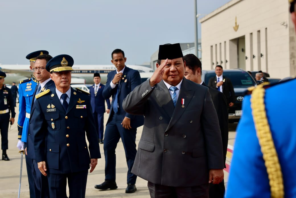 Presiden Prabowo Subianto bertolak ke Tanah Air setelah kunjungan ke Thailand. (Foto/BPMI Setpres)