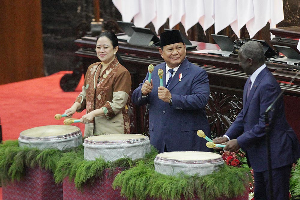 Presiden RI Prabowo Subianto membuka  Konferensi Ke-19 PUIC. (BeritaNasional/Elvis Sendouw)