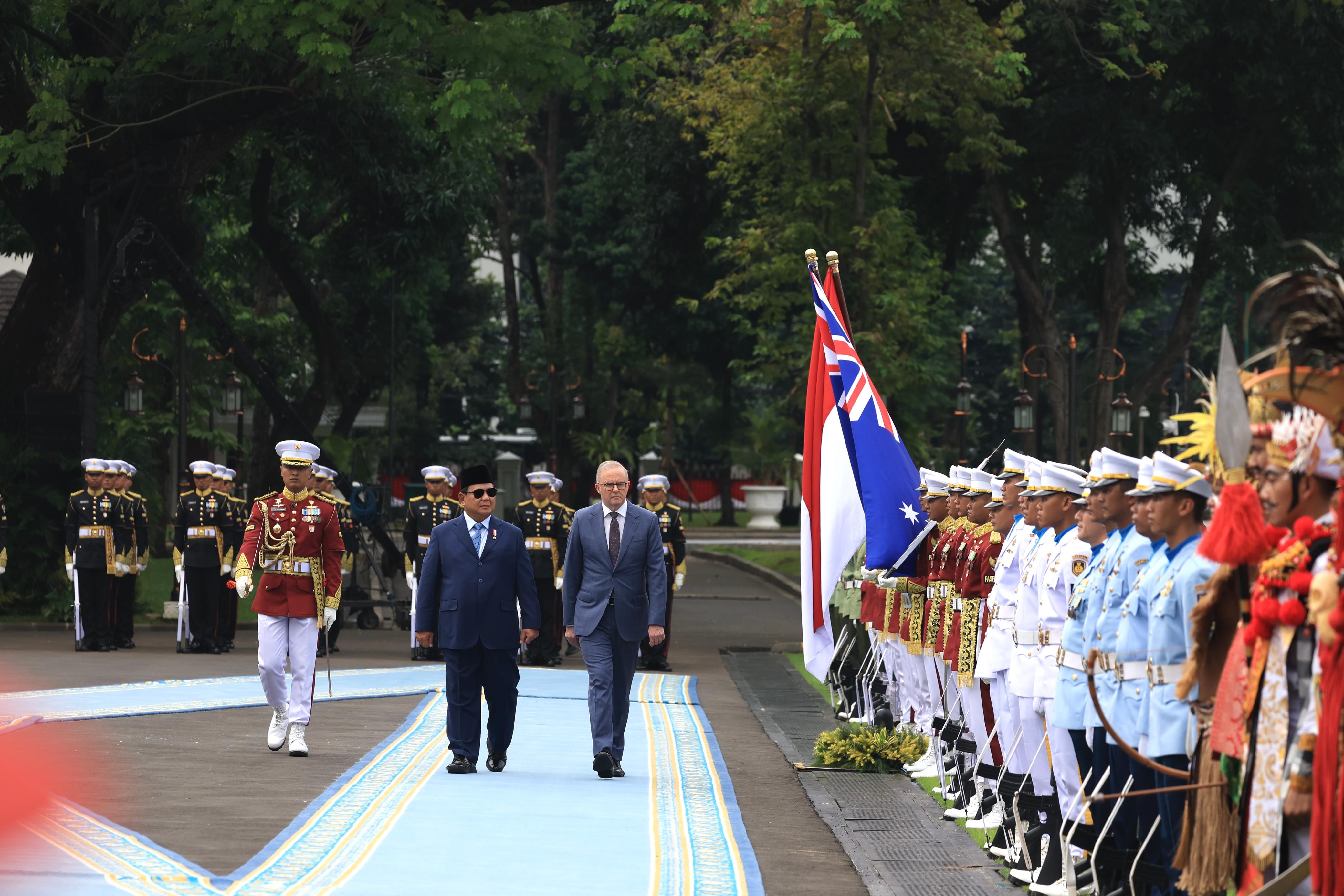 Presiden Republik Indonesia Prabowo Subianto bersama Perdana Menteri Australia, Anthony Albanese. (Foto/Tim Prabowo)