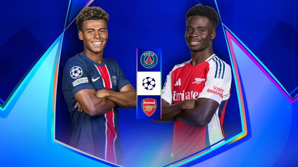 PSG vs Arsenal di Liga Champions. (Foto/uefa)