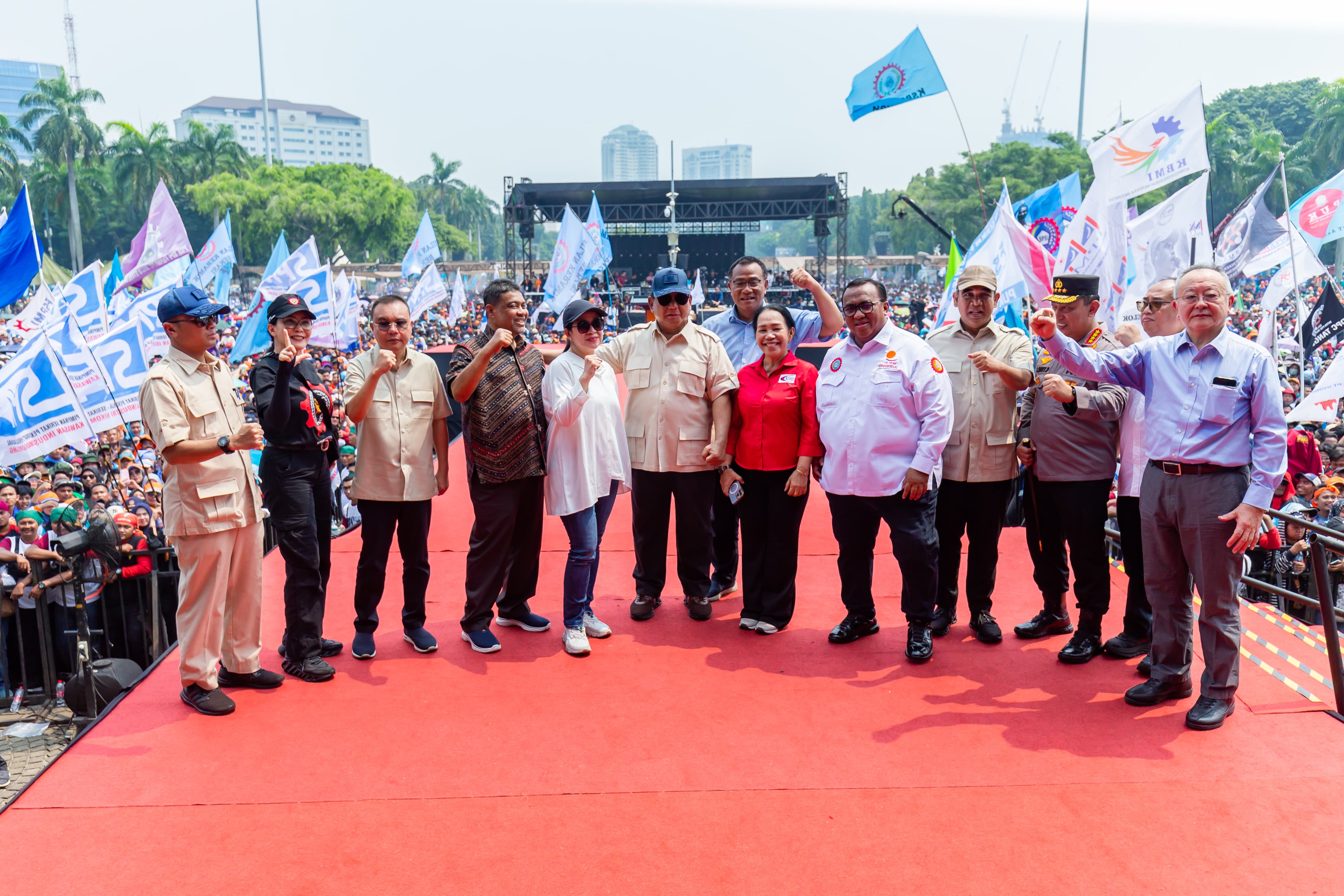 Ketua DPR Puan Maharani bersama Presiden Prabowo Subianto (BeritaNasional/Tim Humas)