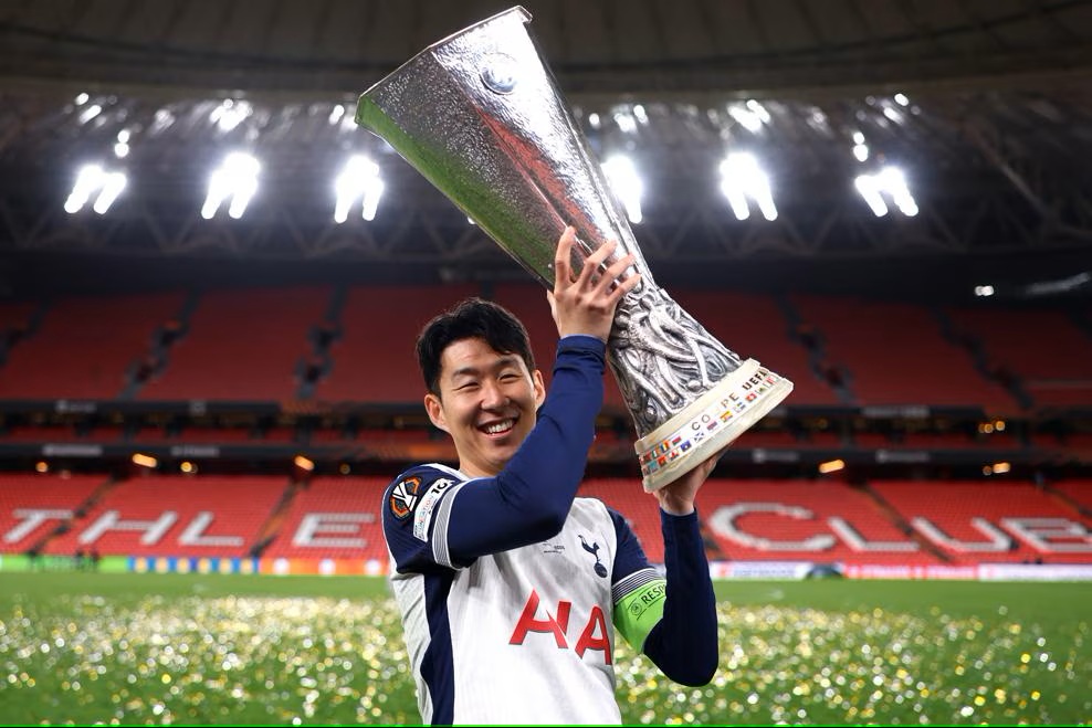 Pemain Tottenham Son Heung-min. (Foto/uefa)