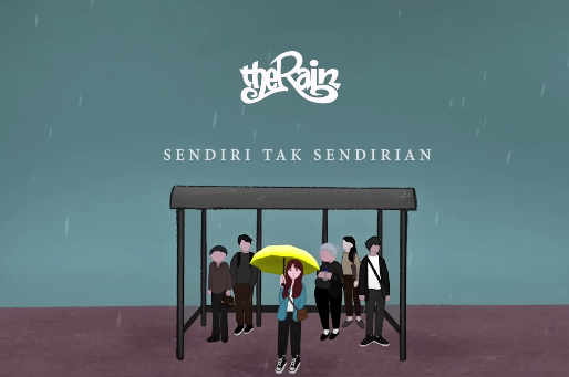Tangkapan layar klip video lagu Sendiri Tak Sendirian oleh The Rain. (Foto/YouTube The Rain)
