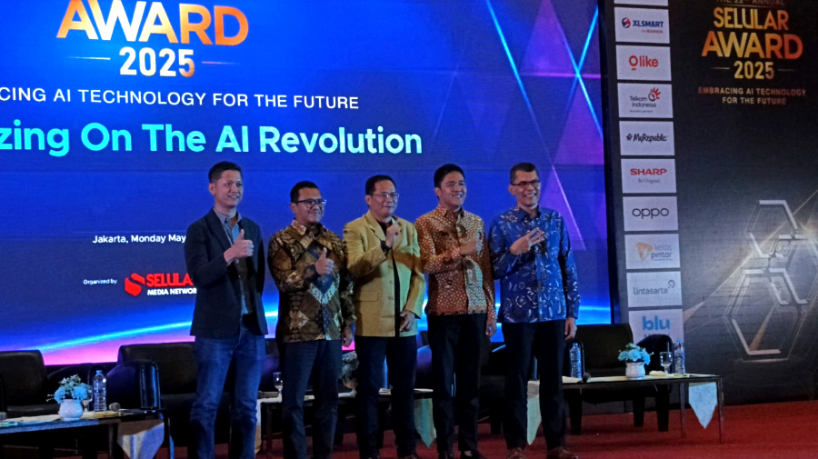 Suasana diskusi Selular Award 2025 bertema “Capitalizing On The AI Revolution", Selasa (27/5/2025). (Foto/Ist)