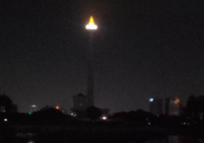 Aksi pemadaman lampu serentak (Foto/Instagra, Dinas LHDKI)