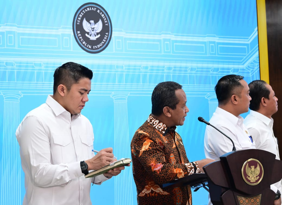 Menteri Energi dan Sumber Daya Mineral Bahlil Lahadalia di Kompleks Istana Kepresidenan, Jakarta, Selasa (10/6/2025). (Foto/Tangkapan Layar)