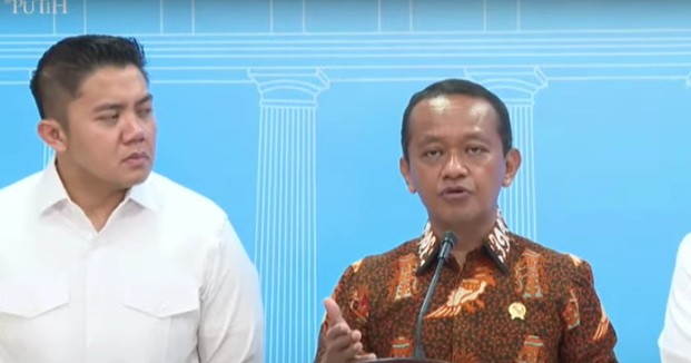 Menteri Energi dan Sumber Daya Mineral Bahlil Lahadalia di Kompleks Istana Kepresidenan, Jakarta, Selasa (10/6/2025). (Foto/Tangkapan Layar)