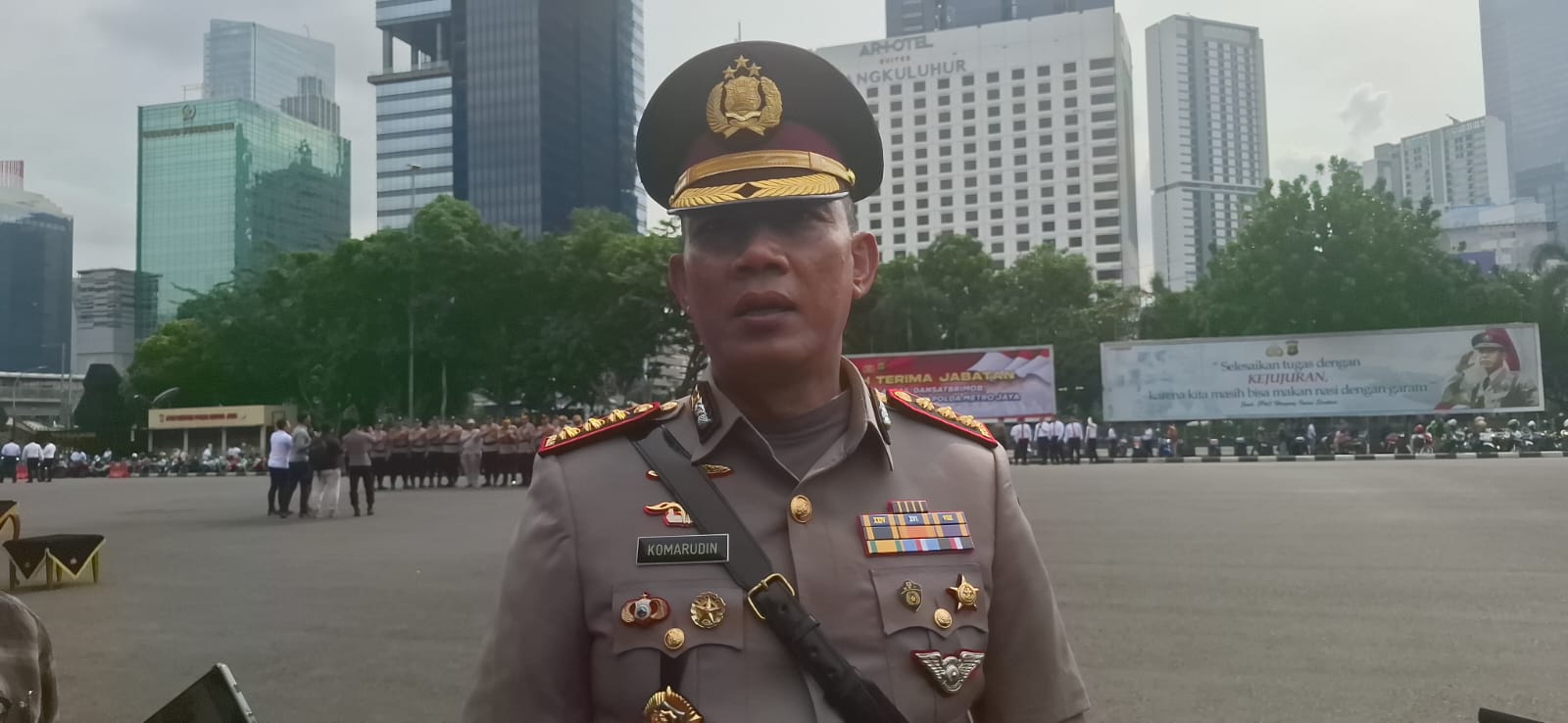 Dirlantas Polda Metro Jaya Kombes Pol Komarudin. (BeritaNasional/Bachtiarudin Alam)