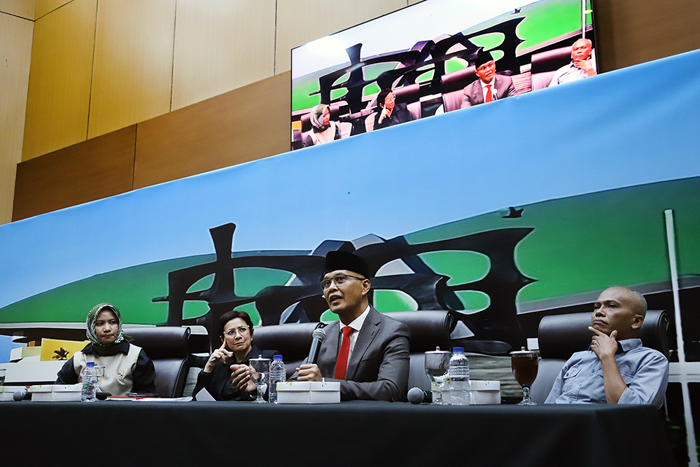 Dialektika Demokrasi Dengan tema : "Langkah Konkret Antisipasi Dampak Meluasnya Perang Israel-Iran". (BeritaNasional/Elvis Sendouw)
