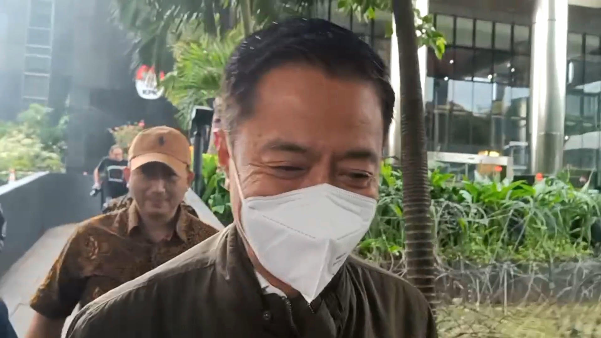 Eks Dirjen Binapenta Haryanto yang telah ditetapkan tersangka oleh KPK soal kasus dugaan pemerasan terhadap TKA di Kemnaker. (BeritaNasional/Panji Septo)