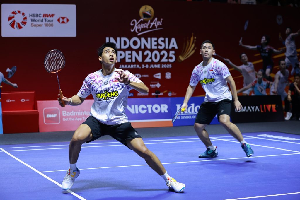 Ganda putra Indonesia, Sabar Karyaman Gutama/Reza Pahlevi Isfahani. (Foto/PBSI)