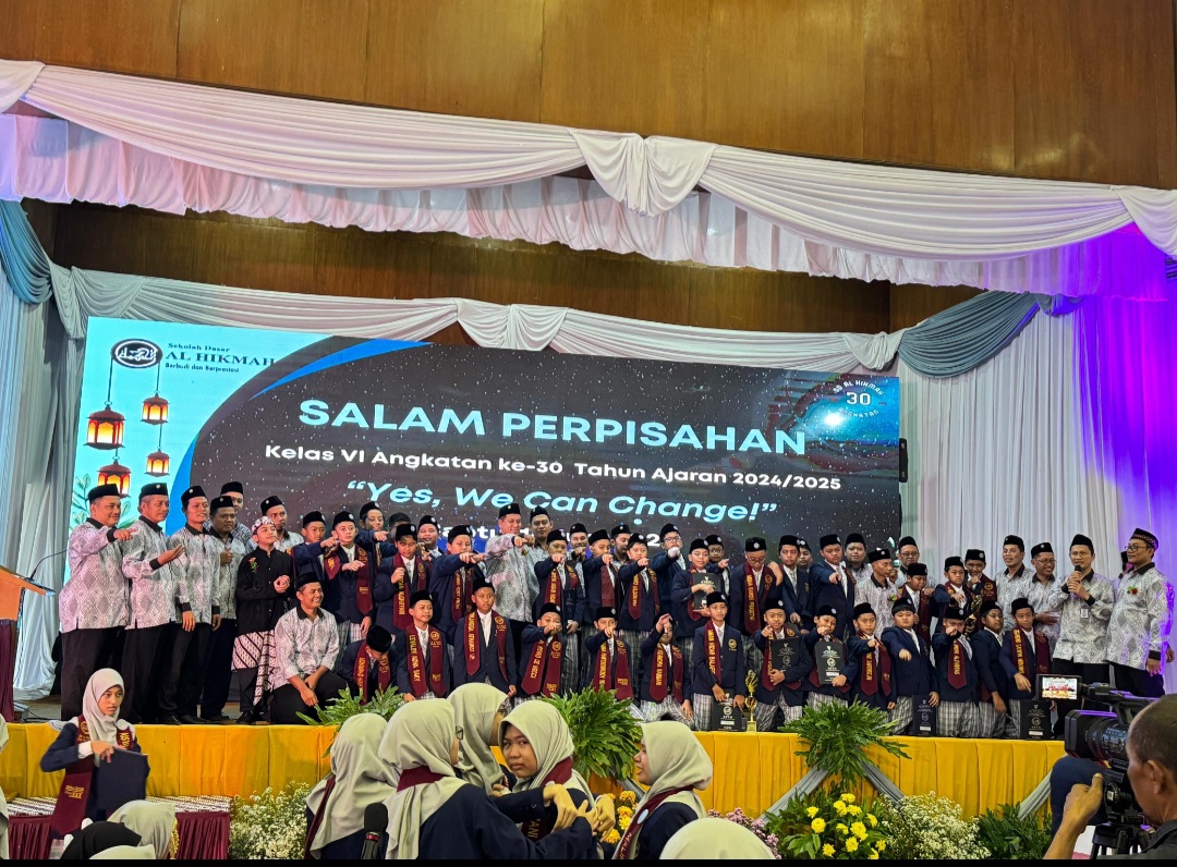 Perpisahan Sekolah Dasar Al Hikmah Surabaya Timur. (BeritaNasional/istimewa)