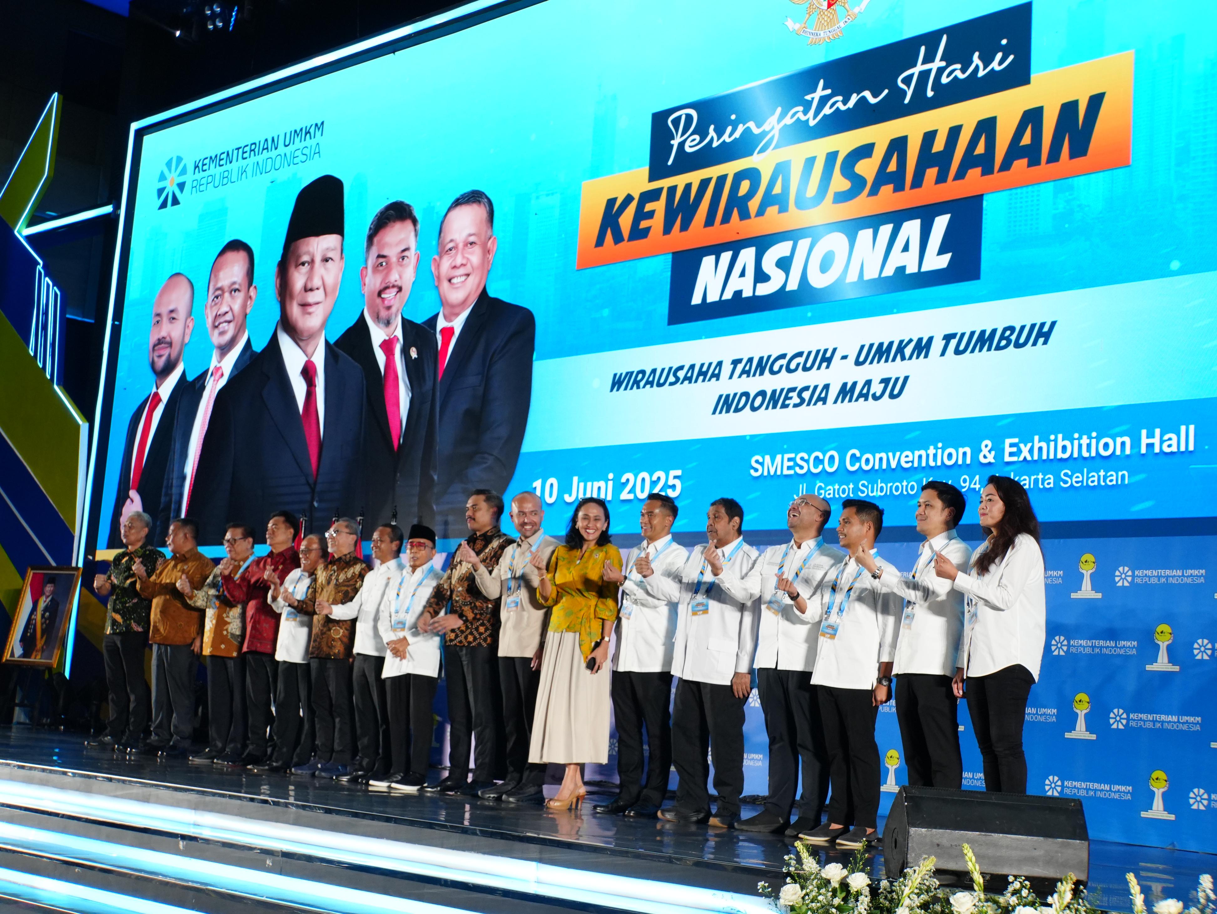 Wakil Menteri Pelindungan Pekerja Migran Indonesia, Christina Aryani menhadir Peringatan  Hari Kewirausahaan Nasional di Smesco Jakarta. (BeritaNasional/Elvis Sendouw/HO Hms P2MI)