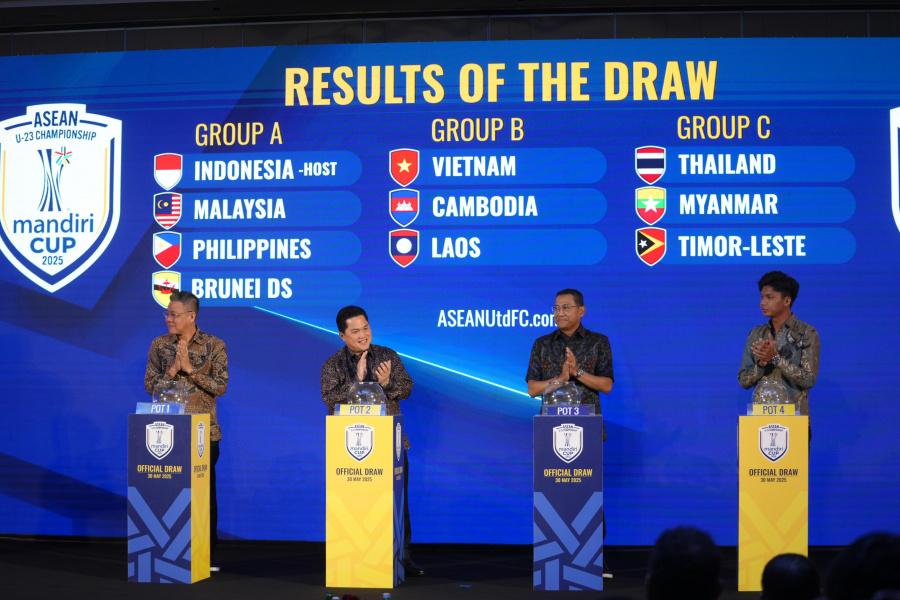 Hasil Drawing Asean U-23. (Foto/Timnas Indonesia)