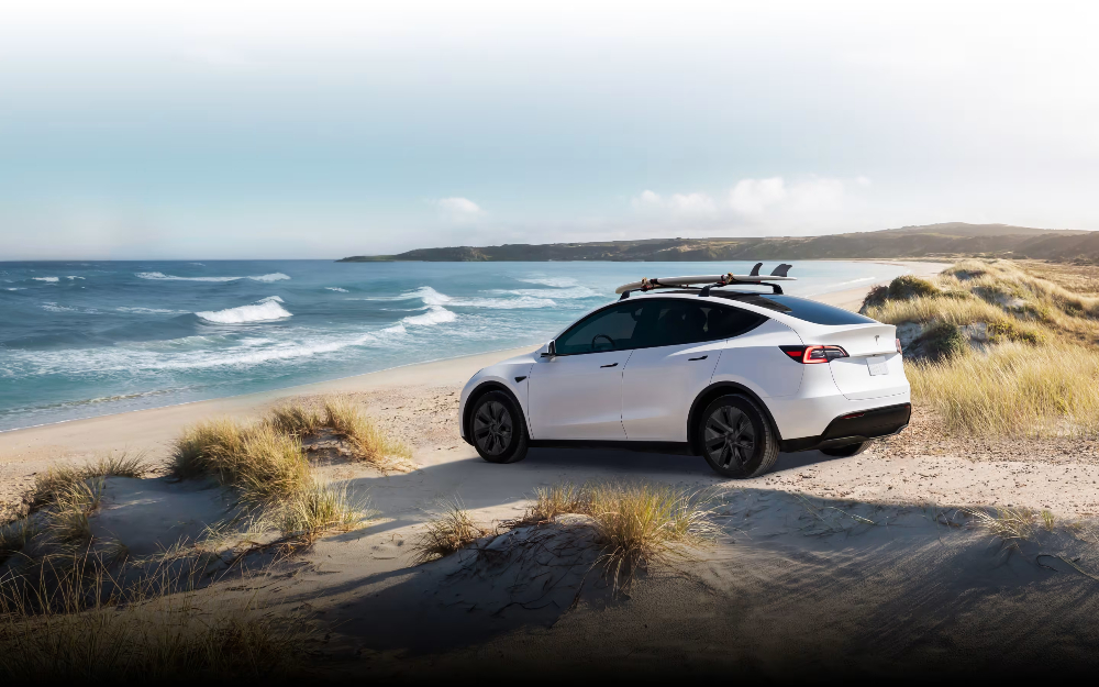 Ilustrasi mobil Tesla model Y. (Foto/Tesla)